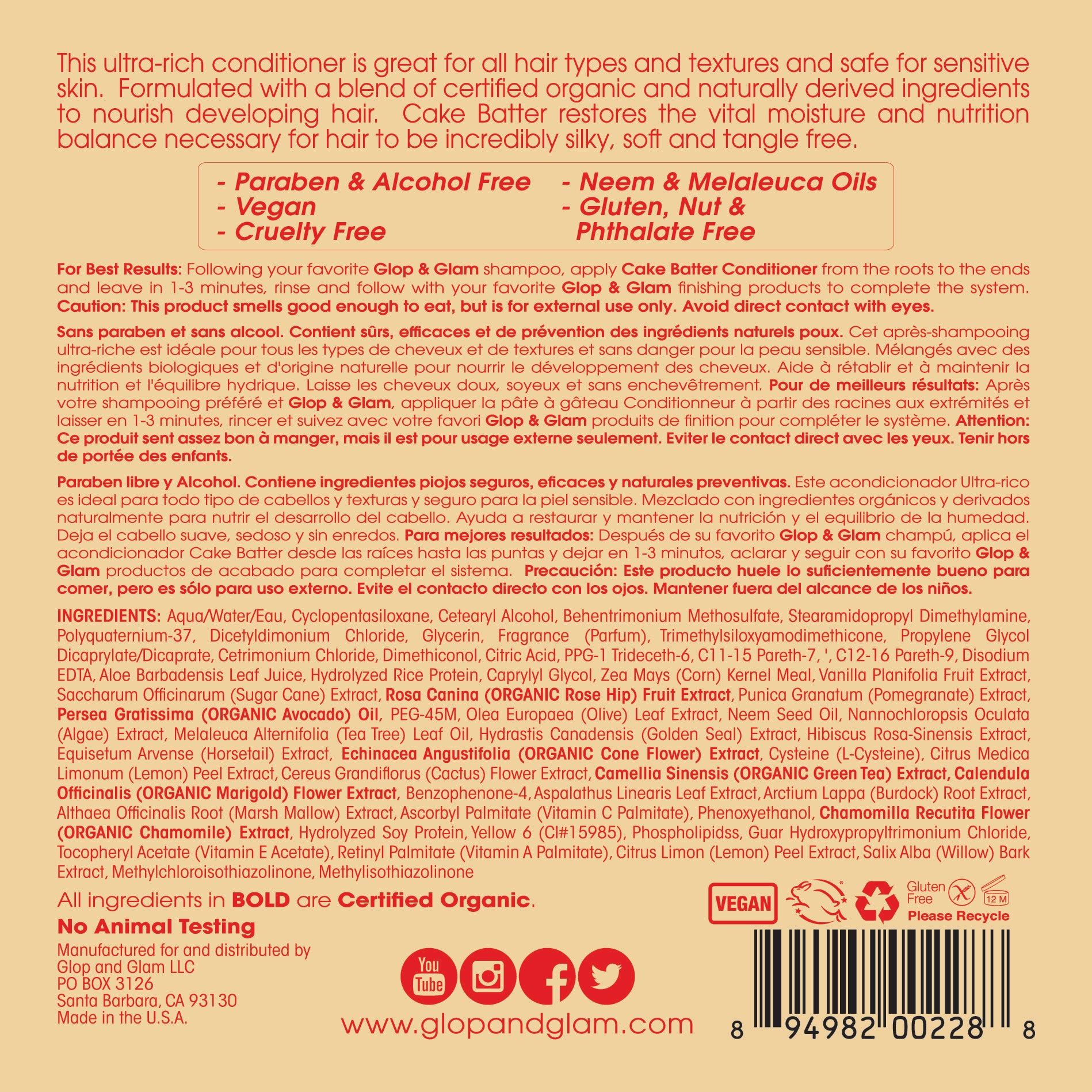 Cake Batter Hydrating Conditioner (Family Size)