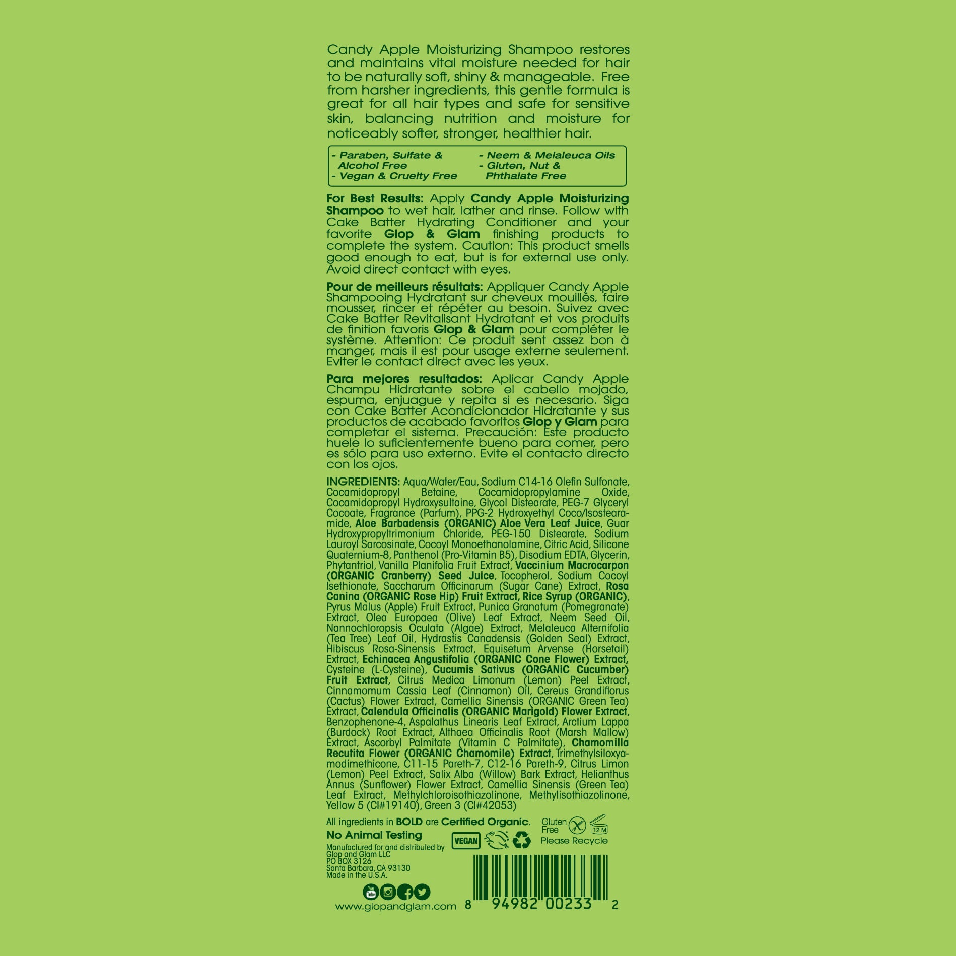 Candy Apple Moisturizing Shampoo